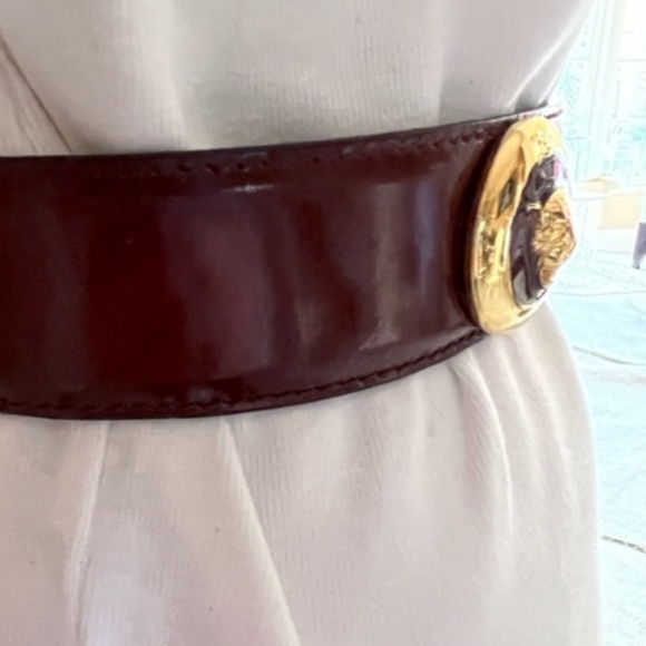 ESCADA - BELT BROWN LEATHER  - VINTAGE    PRELOVED - Picture 6 of 6